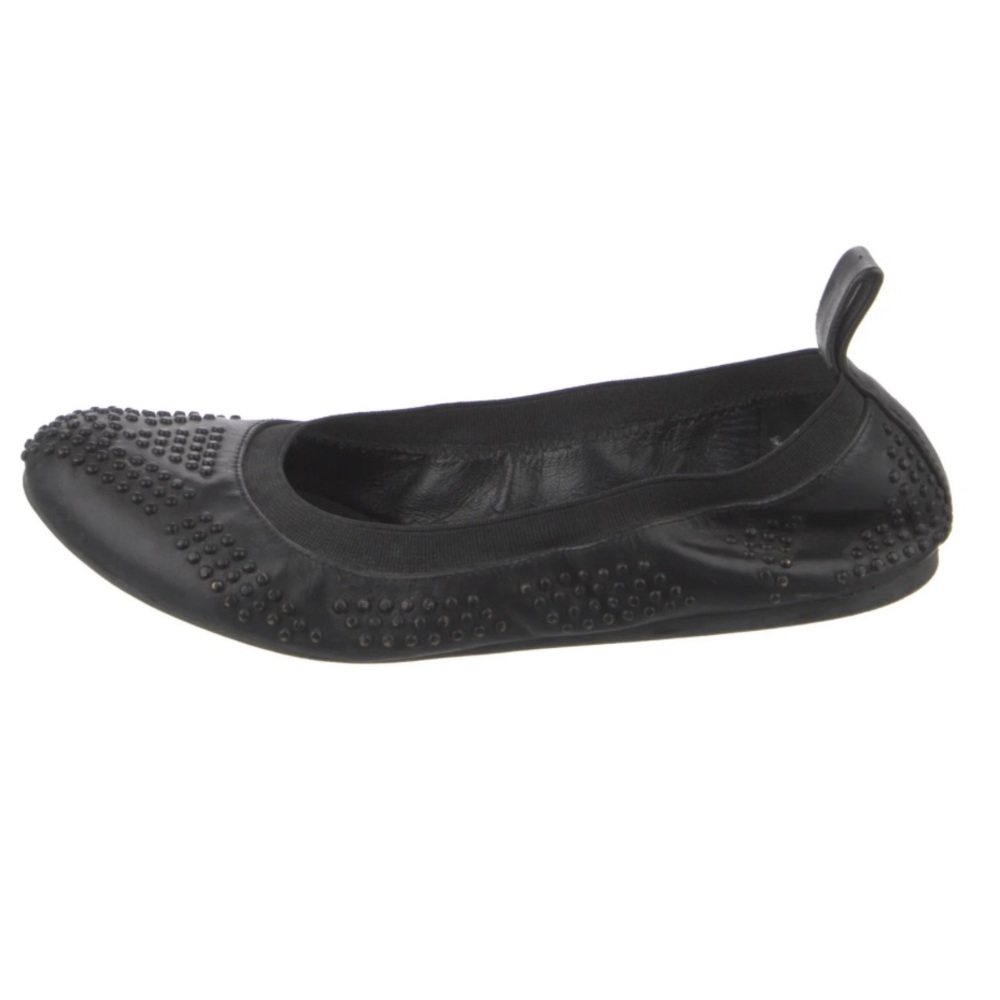 See BY Chloe Black Ballet Studded Flats Size 39.5